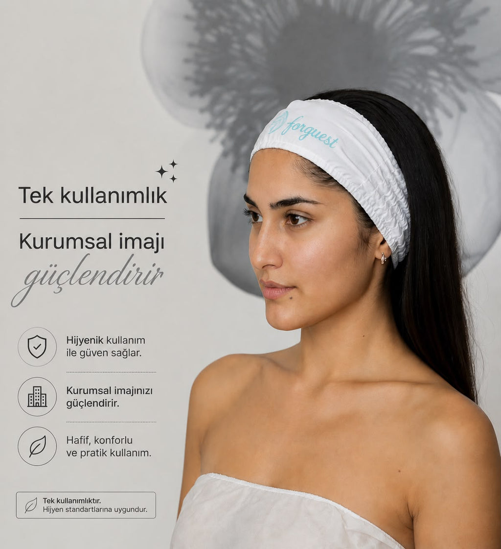 Logo Baskılı Spa Saç Bandı 500 ADET