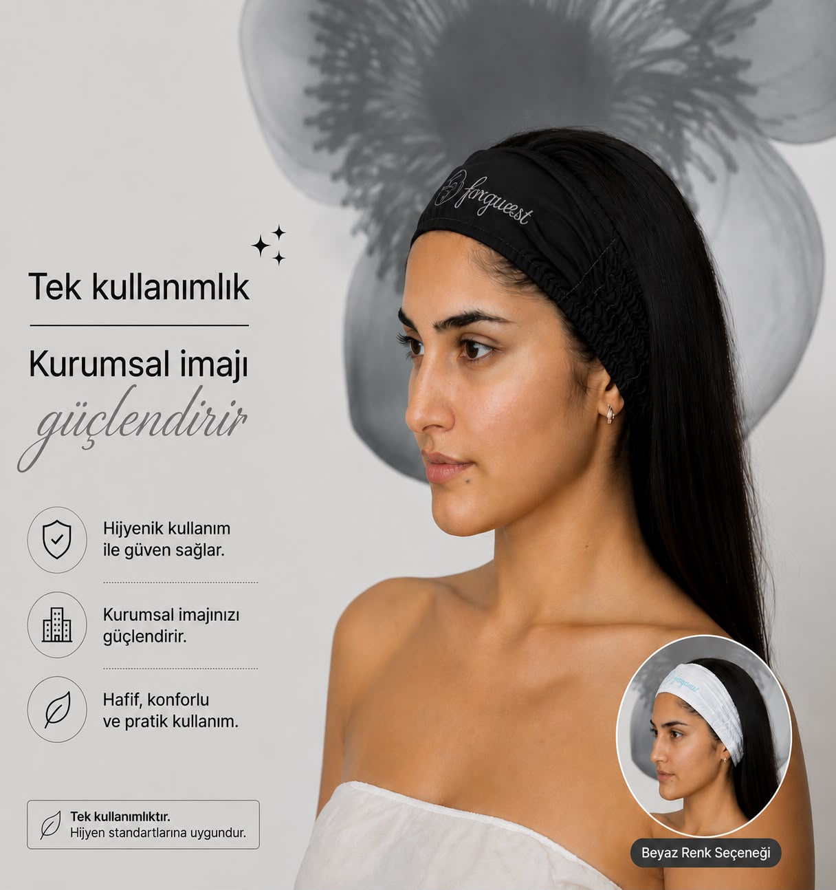 Logo Baskılı Spa Saç Bandı 500 ADET