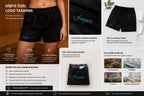 Logo Baskılı Spa Unisex Boxer Siyah 500 ADET