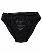 Logo Baskılı Spa Siyah Külot - Unisex 500 ADET/PAKET