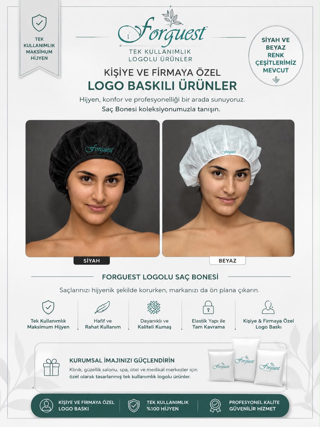 Logo Baskılı Spa Akordiyon Bone 500 ADET