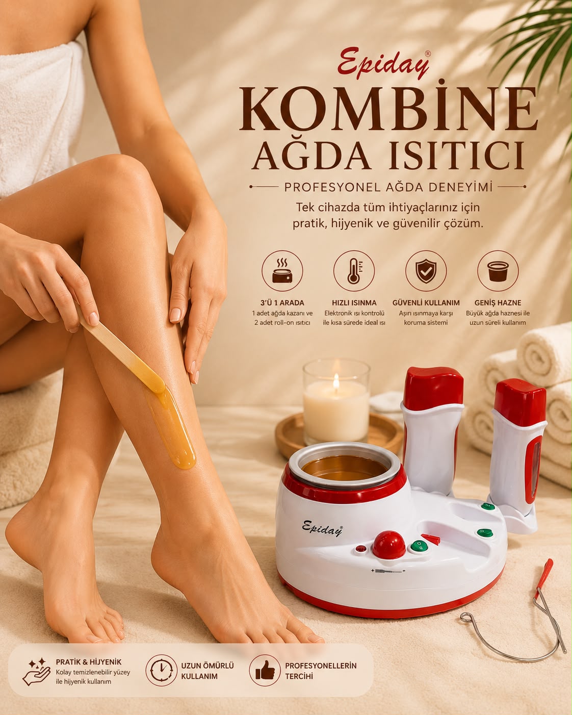 Kombine Ağda Isıtıcı