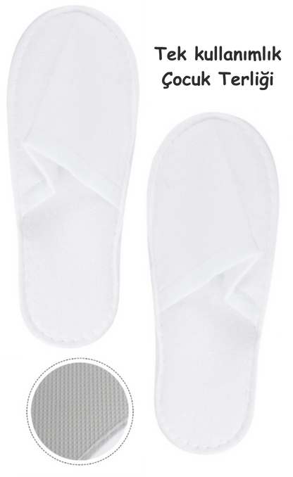 Tek kullanımlık çocuk terliği 25 Çift/Paket